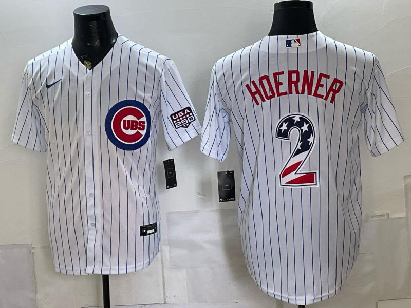 Men Chicago Cubs #2 Hoerner white Nike MLB 2026 Jersey 0716002